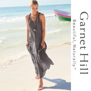 Garnet Hill Gray Maxi Dress